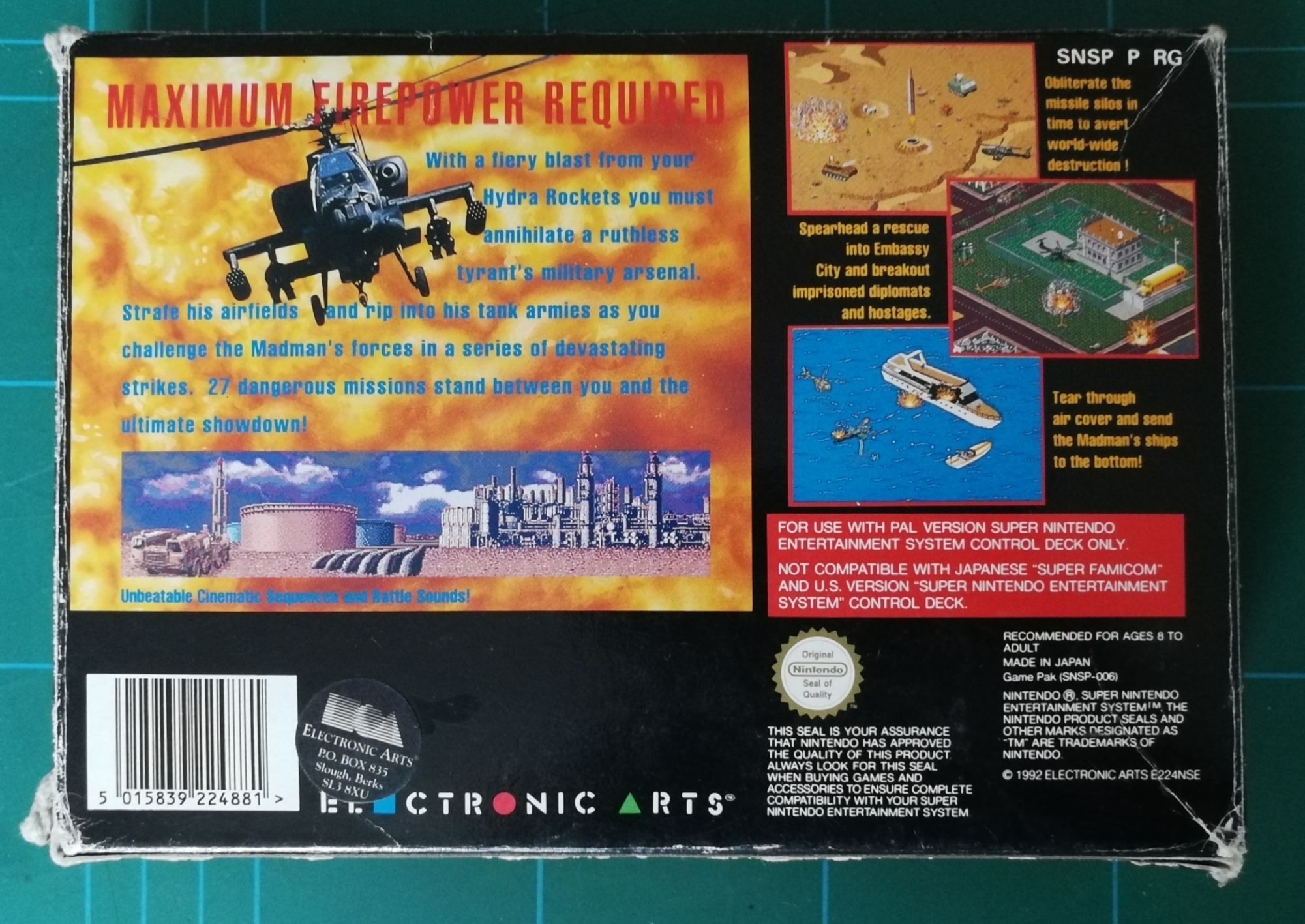 Desert Strike Return To The Gulf SNES