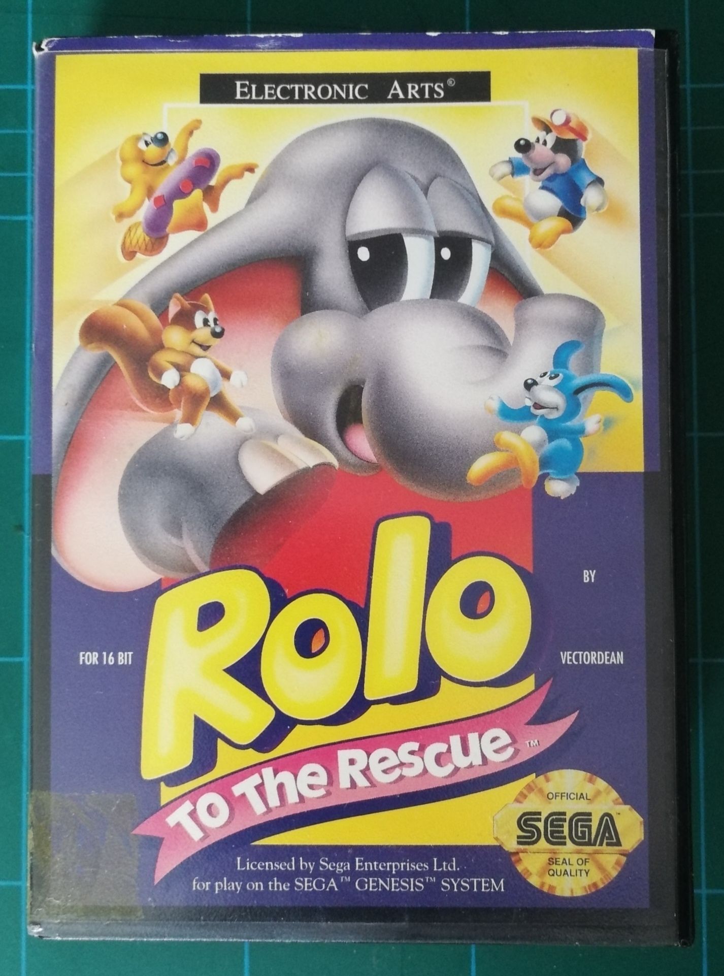 Jeu Rolo To The Rescue Sur Sega Megadrive - Complet - Boîtier Et Instructions