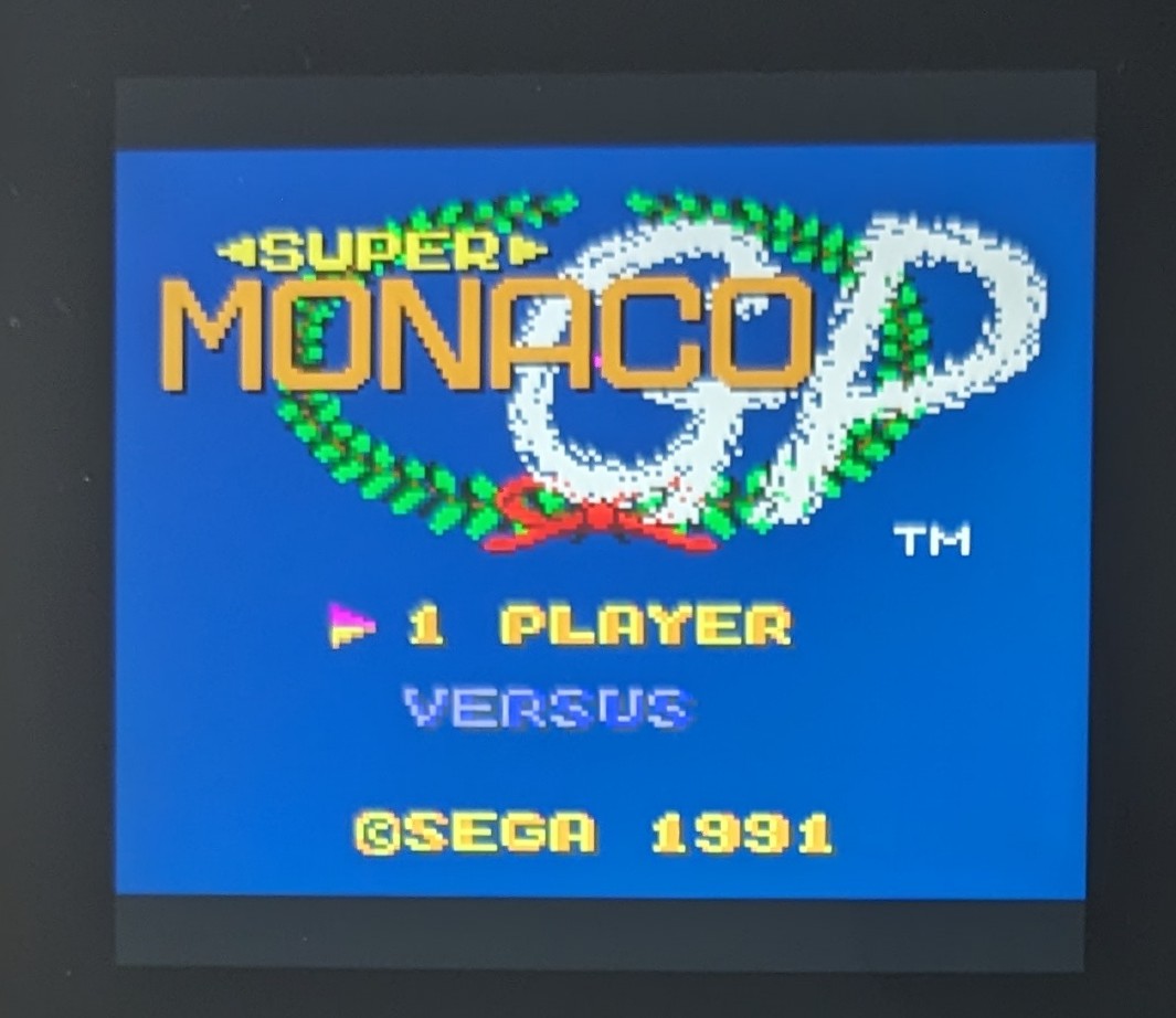 Jeu Super Monaco GP Sur Sega Game Gear – Version PAL, Complet Boîte, Bon état